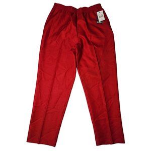 NWT NOS Donkenny Petite 16 Short Jester Red Pants Dress Casual Pull On Pockets